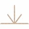 Ekena Millwork Saratoga Smooth Timber Gable Bracket, Douglas Fir, 96"W x 64"H x 3 1/2"D x 3 1/2"F, 16/12 Pitch GBW096X64X0404SAR00SDF - alternate 1